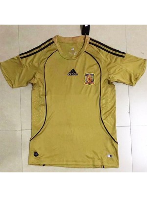 Spain away retro soccer jersey match men's second sportswear football shirt 2008